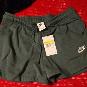 Nike Gray Athletic Shorts with Elastic Waistband